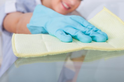 Professional cleaning of heavy curtains in an Earlscourt property