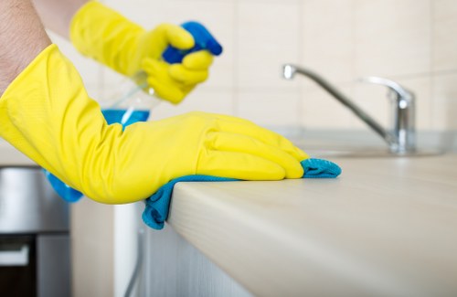 Kitchen and bathroom move-out cleaning in Earlscourt property