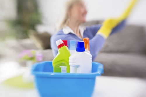 Kitchen and cupboard cleaning during a move in clean in Earlscourt