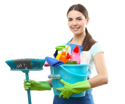 Cleaning team handling service liability and care